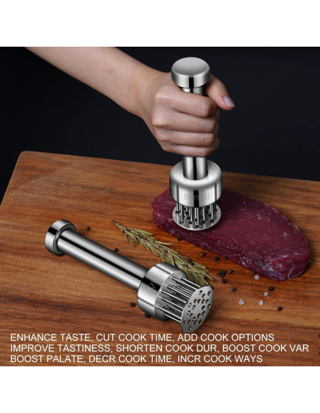 Ablandador de Carne BQWII Acero Inoxidable 21 Agujas 0,20 kg Ablandador de Carne BQWII Acero Inoxidable 21 Agujas 0,20 kg