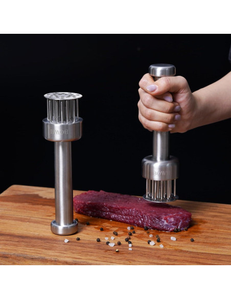 Ablandador de Carne BQWII Acero Inoxidable 21 Agujas 0,20 kg Ablandador de Carne BQWII Acero Inoxidable 21 Agujas 0,20 kg