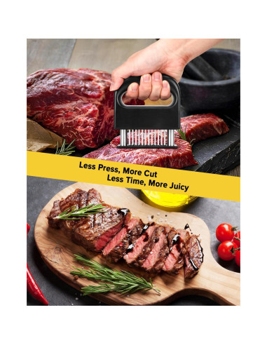Grapadora para Ablandar Carne PETHOMKIT 48 Cuchillas Inoxidable