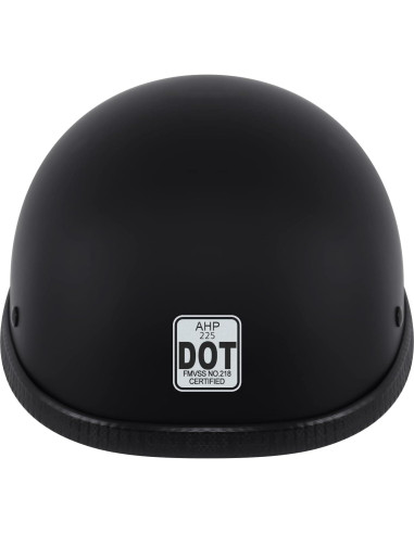 Casco de Motocicleta H-YEEU L Negro ABS Aprobado DOT