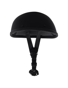 Casco de Motocicleta Beanie H-YEEU XL Aprobado DOT Negro
