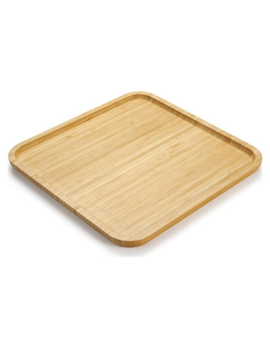 Bandeja de Servicio Cuadrada YANGQIHOME de Bambú 30x30 cm