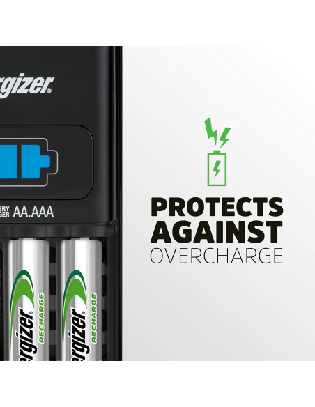 Cargador Energizer 1 Hora para Baterías AA AAA NiMH Cargador Energizer 1 Hora para Baterías AA AAA NiMH