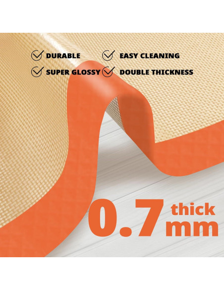 Juego de 3 Tapetes de Silicona Dwavele Antiadherentes 42x30 cm Juego de 3 Tapetes de Silicona Dwavele Antiadherentes 42x30 cm