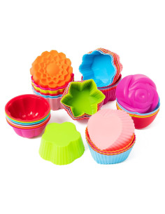 Set de 42 Moldes de Silicona R HORSE para Cupcakes Flor