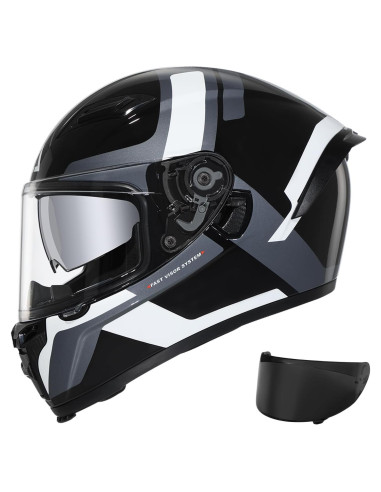 Casco Integral TRIANGLE FF351 Doble Visor Ajustable