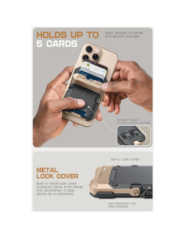 Cartera Magnética SUPCASE con Soporte Ajustable para iPhone