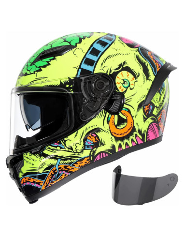 Casco Integral TRIANGLE FF351 Doble Visor Solar Amarillo