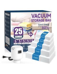 Bolsas de Almacenamiento al Vacío SZO 25 Paquete con Bomba