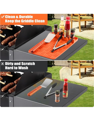 Alfombrilla de Silicona Barbqtime 40x27 cm Antideslizante