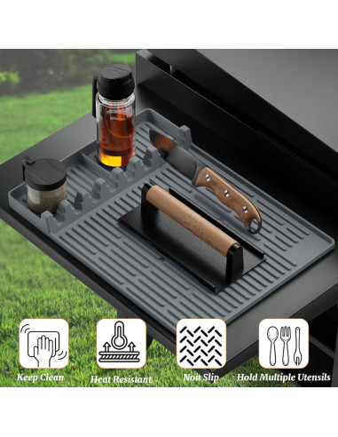 Tapete de Silicona para Parrilla Blackstone 40x29 cm Antideslizante