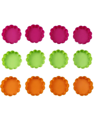 Molde de Tartas Mini Webake Silicona Antiadherente 8,26 cm 12 Pzas