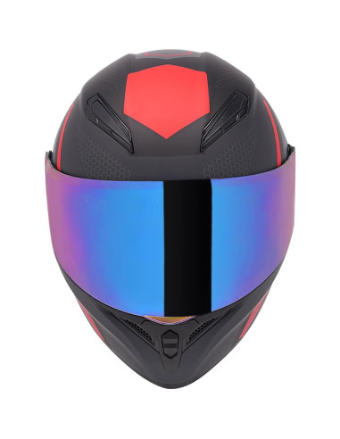 Casco Modular JQF Gear FF808 Doble Visor XL Rojo Mecánico