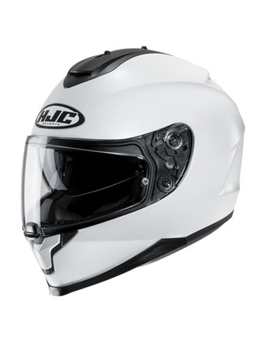Casco Integral HJC C70 Blanco Pequeño con Visera Pinlock