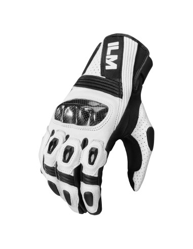 Guantes de Motocicleta ILM GL4 de Cuero de Cabra Táctiles S