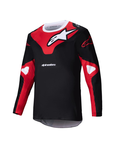 Jersey Racer Veil Alpinestars Negro/Rojo Brillante S Jersey Racer Veil Alpinestars Negro/Rojo Brillante S