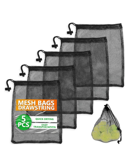 Bolsas de Malla con Cierre The Little Green Change 5Pcs Bolsas de Malla con Cierre The Little Green Change 5Pcs