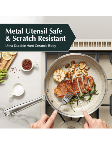 Sartén Antiadherente Redchef 25,4 cm Cerámica Acero Inoxidable
