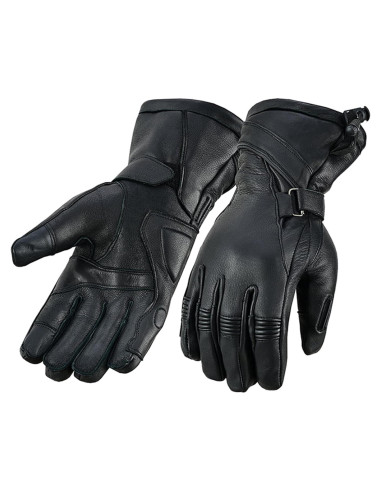 Guantes de Cuero de Ciervo Daniel Smart - Motocicleta Pequeño