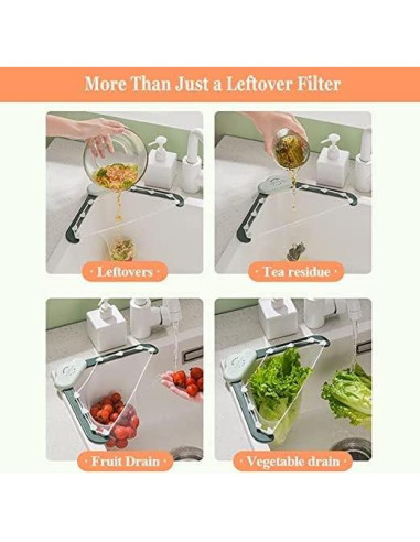 Colador de Fregadero Triangular Azima Gris 150 Piezas