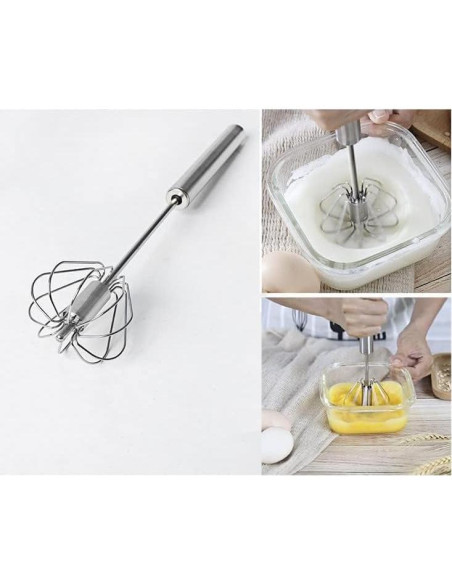 Batidor de Huevos Manual Chinshwehaw 30.48 cm Acero Inoxidable Batidor de Huevos Manual Chinshwehaw 30.48 cm Acero Inoxidable