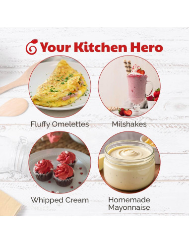 Batidor de Huevos Cooks Innovations Acero Inoxidable 2 Pzs