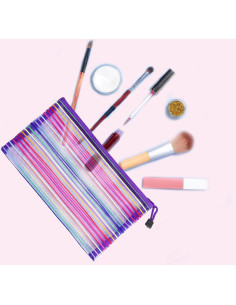 Bolsas de Malla con Cremallera CarryEpic 6 Pcs Púrpura 2