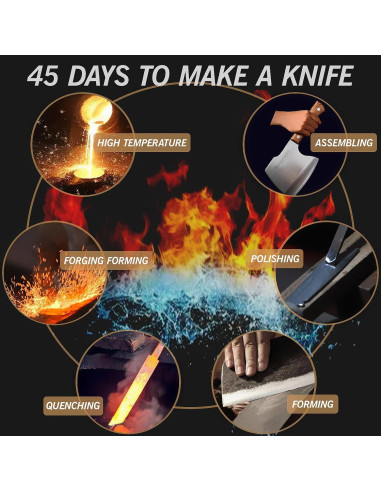 Cuchillo de Carnicero Forgyronis 16 cm Forjado a Mano