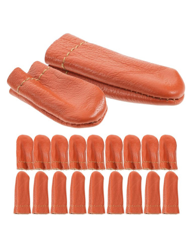 Dedales de Cuero SEWACC 20 Pcs Protectores para Dedos