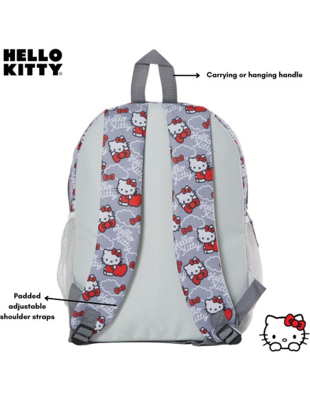 Mochila Hello Kitty Fast Forward 40 cm Roja y Gris Mochila Hello Kitty Fast Forward 40 cm Roja y Gris