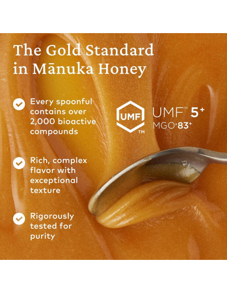 Miel de Manuka Cruda Comvita UMF 5+ 500g Pura y No OGM Miel de Manuka Cruda Comvita UMF 5+ 500g Pura y No OGM