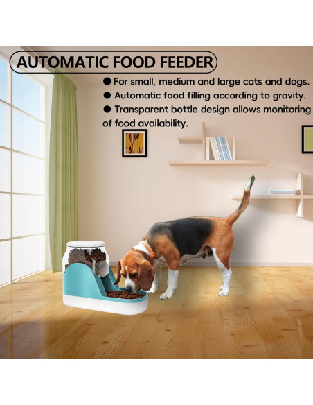 Comedero Automático para Perros Kathson 1.5 kg Azul Comedero Automático para Perros Kathson 1.5 kg Azul