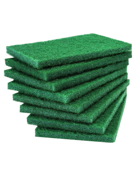 8 Almohadillas de Estropajo Reutilizables Infok Verde 9.91x14.99cm 8 Almohadillas de Estropajo Reutilizables Infok Verde 9.91x14.99cm