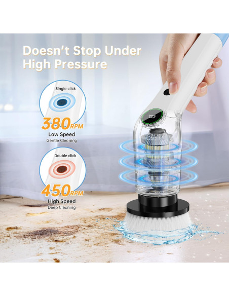 Limpiador Eléctrico Giratorio PUFTEM HC-CA04 2 en 1 Limpiador Eléctrico Giratorio PUFTEM HC-CA04 2 en 1