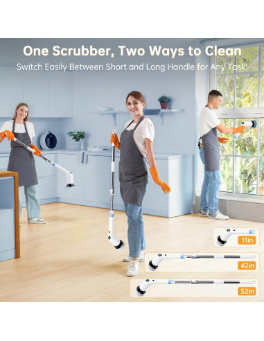 Limpiador Eléctrico Giratorio PUFTEM HC-CA04 2 en 1