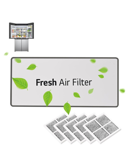 Cubierta Filtro Aire Refrigerador LG MCR66849208 con 3 Filtros LT120F Cubierta Filtro Aire Refrigerador LG MCR66849208 con 3 Filtros LT120F