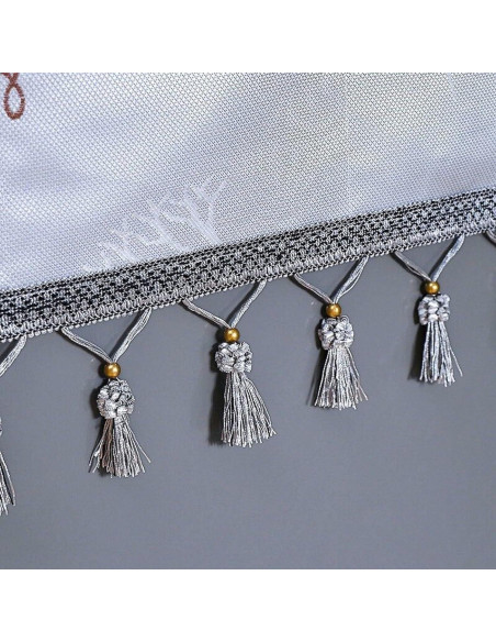 Cubierta de Polvo para Lavadora YUZHANGHE 140x55cm Gris Floral Cubierta de Polvo para Lavadora YUZHANGHE 140x55cm Gris Floral