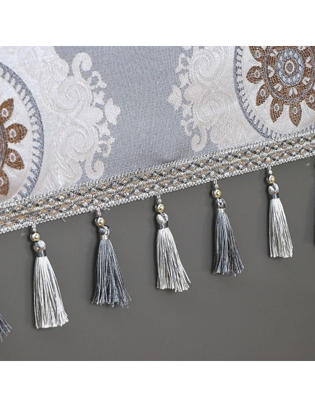 Cubierta de Polvo para Lavadora YUZHANGHE 140x55cm Gris Floral Cubierta de Polvo para Lavadora YUZHANGHE 140x55cm Gris Floral