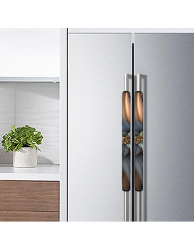Cubiertas para Manijas de Refrigerador NETILGEN 2 Unidades Floral
