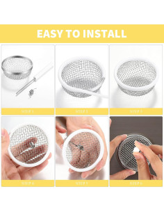 Cubierta de Ventilación de Insectos Frienda 2 Piezas 7.11 cm 2