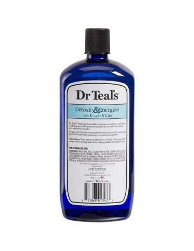 Juego de regalo baño espumoso Dr. Teal jengibre y arcilla 2L