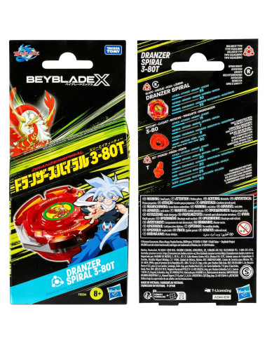 Beyblade X Dranzer Spiral 3-80T Aniversario Tipo Balance