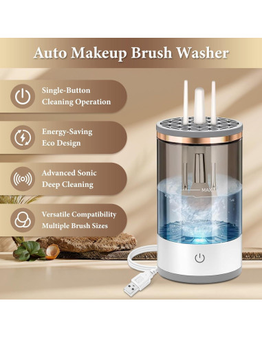 Limpiador Eléctrico de Brochas CreaCare EMBC PRO 289g