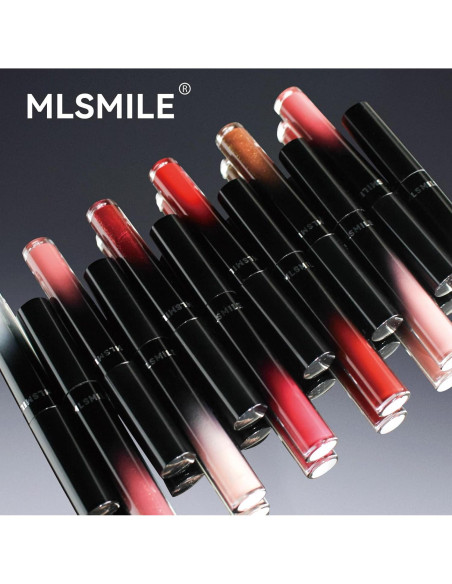 Juego de 12 Labiales Brillo y Mate MLSMILE - Hidratantes Juego de 12 Labiales Brillo y Mate MLSMILE - Hidratantes