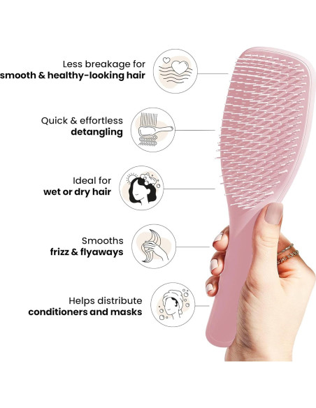 Cepillo Desenredante Tangle Teezer Duo Rosa Milenial Cepillo Desenredante Tangle Teezer Duo Rosa Milenial