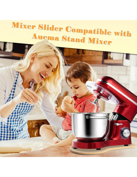 Deslizador de Mezclador de Bambú GIASSVIO 6.5 QT Deslizador de Mezclador de Bambú GIASSVIO 6.5 QT