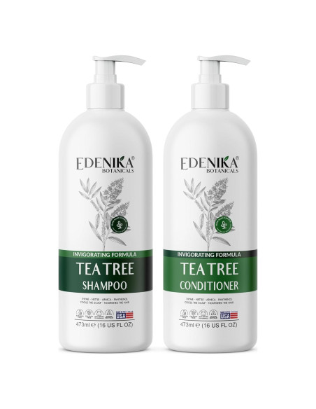 Champú y Acondicionador de Árbol de Té Edenika 473 ml Champú y Acondicionador de Árbol de Té Edenika 473 ml