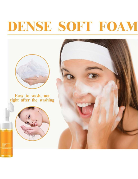Limpiador Facial Espumoso CROOT 2PCS 100ml Cúrcuma Natural Limpiador Facial Espumoso CROOT 2PCS 100ml Cúrcuma Natural