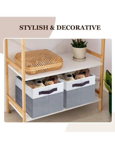 Cestas de Almacenamiento Criusia 4 Piezas 35,56x25,4cm