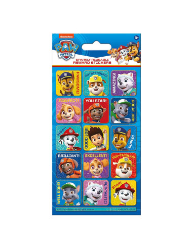 Pegatinas Reutilizables Paw Patrol Paper Projects 19.5x10cm